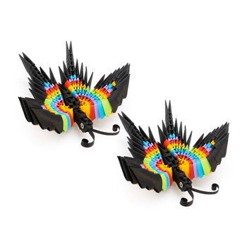 2x 157pc Origami 3D Paperfolding Butterfly Paper Sculpture Kids Toy Kit 8+