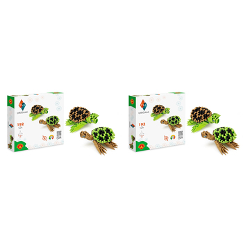 2x 192pc Origami 3D Paperfolding Turtles Paper Sculpture Kids Toy Kit 8+