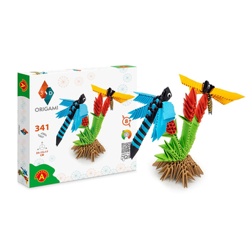 341pc Origami 3D Paperfolding Dragonflies Paper Sculpture Kids Toy Kit 8+
