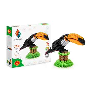 752pc Origami 3D Paperfolding Toucan Paper Sculpture Kids Toy Kit 8+