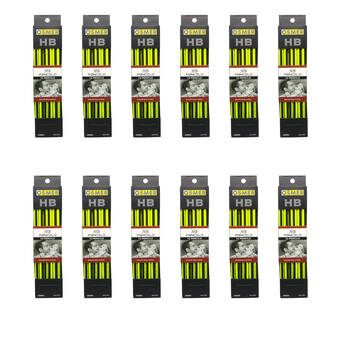 12PK Osmer Wood Case Hexagon Hb Pencil Premium With Eraser Box Of 12 School Office