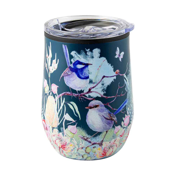 Australian Flora Blue Wren 360ml S/S Vacuum Insulated Tumbler Double Walled