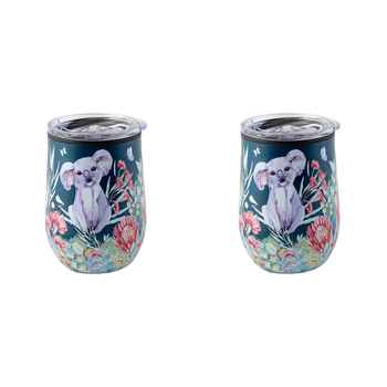 2PK Australian Flora Koala 360ml S/S Vacuum Insulated Tumbler Double Walled