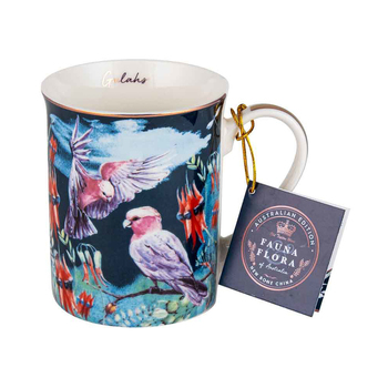Australian Flora Galah 360ml Coffee Mug New Bone China