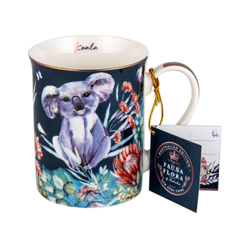 Australian Flora Koala 360ml Coffee Mug New Bone China