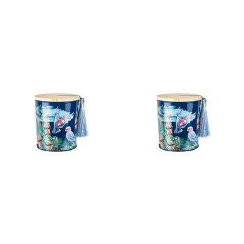 2PK Australiana 300g Vanilla Scented Candle w/ Wood Lid & Tassel - Galah