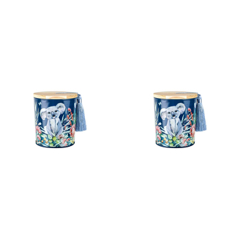 2PK Australiana 300g Vanilla Scented Candle w/ Wood Lid & Tassel - Koala