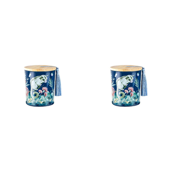 2PK Australiana 300g Vanilla Scented Candle w/ Wood Lid & Tassel - Possum