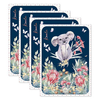 4PK LMD Koala Kitchen Tea Towel Cotton 50x70cm Rectangle