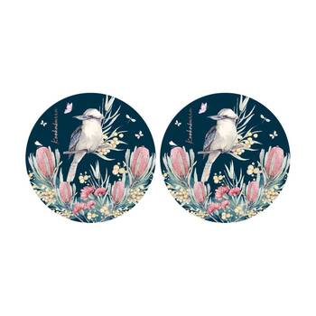 2PK LMD Kookaburra Ceramic Surface Protector Round 25cm - Navy