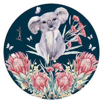 LMD Koala Ceramic Surface Protector Round 25cm - Navy