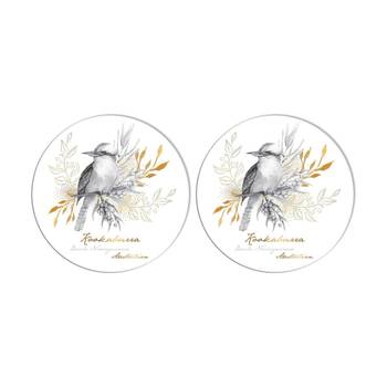 2PK LMD Kookaburra Ceramic Surface Protector Round 25cm - Black/White