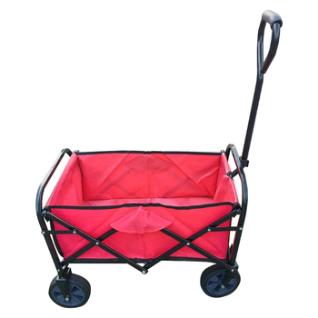 Outdoor Utility Transport Shopping Cart Trolley Red