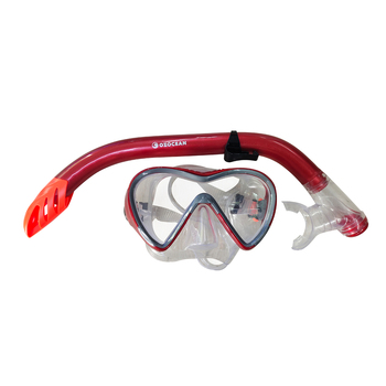 2pc Oz Ocean Mettams Adults Swimming Mask & Snorkel Set - Blue