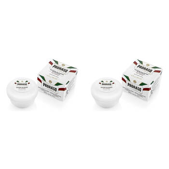 2PK Proraso Shaving Cream In A Mug w/ Green Tea For Sensitve Skin 150ml