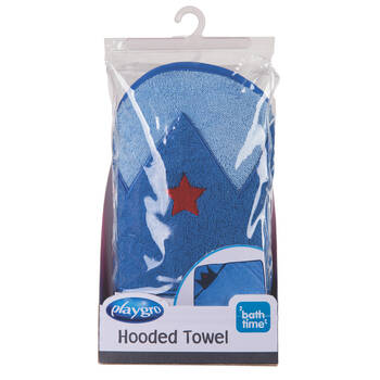Playgro Crown Hooded Towel Assorted Light Blue/Light Pink