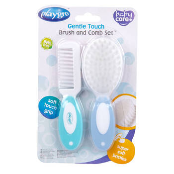 2pc Playgro Gentle Touch Brush and Comb Set for Baby/Kids