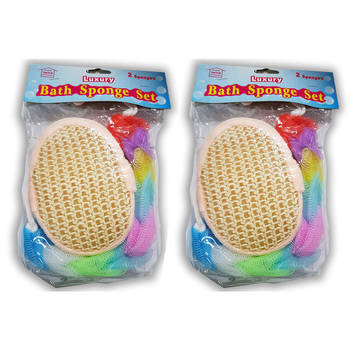 4pc Better Home Essentials Luxury Bath Sponge/Loofah Set