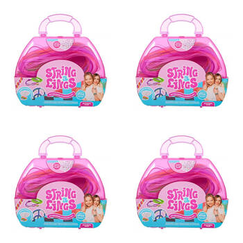 4x 80pc Stringalings Bead DIY Jewelry/Bracelet Craft Kit Kids 5y+