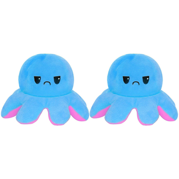 2PK Hunter Products Moody Octopus Reversible 14" Kids/Children Play Toy 3y+