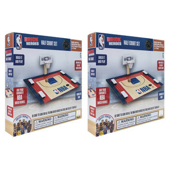 2PK Hunter Products NBA Brick Heroes Half Court Collectable Play Toy 5y+