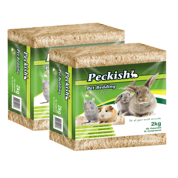 2PK Peckish Small Pet Bedding Rabbit/Mouse Green Apple 2kg