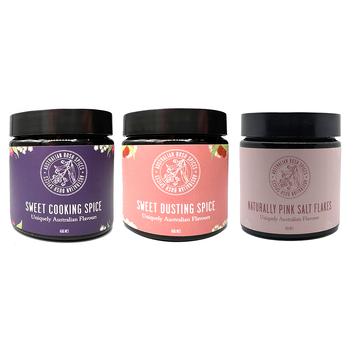 Australian Bush Spices Pink Sweet Dusting/Salt Flakes/Sweet Cooking Spices