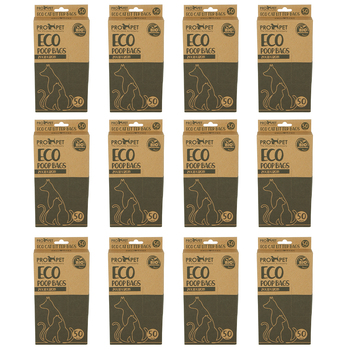 12x 50pc Pro Pet Max Fragrance Poop Bags Oxy Biodegradable Outdoor Camping 24x18cm
