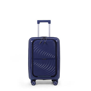 Paklite Solar Small Travel Luggage Suitcase Lightweight 55x35cm Navy