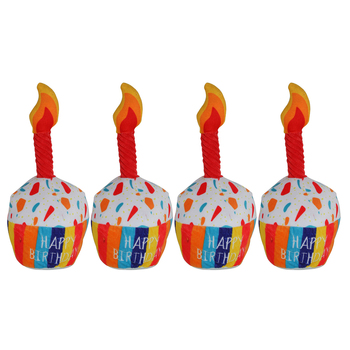 4PK Pro Pet Max Cup Cake Pet Plush Interactive Play Toy Outdoor Accesories 24cm
