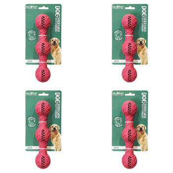 4PK Pro Pet Care Stick Chew Treat Dispenser Teeth Cleaning Dog Toy 22cm Assorted