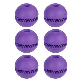 6PK Pro Pet Care Bounce Ball Chew Treat Teeth Cleaning Toy 9cm Assorted