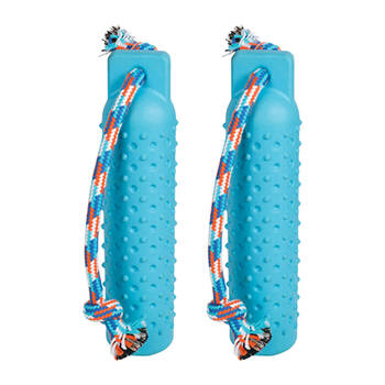 2PK Pro Pet Care Fire Hydrant Chew Dog Toy With Rope 52cm Assorted