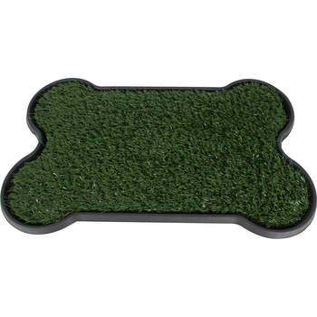 Pro Pet Care 68x43cm Artificial Grass w/ Tray Dog Potty - Green