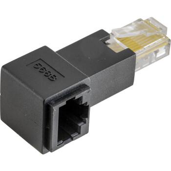 RIGHT ANGLE RJ45 8P8C ADAPTOR RJ45 PLUG TO RJ45 SOCKET