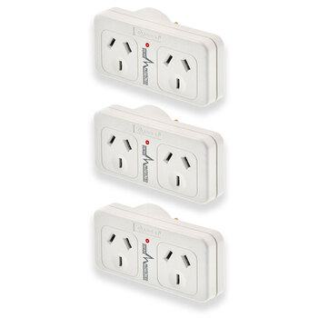 3PK Sansai Surged Double Adaptor – Left