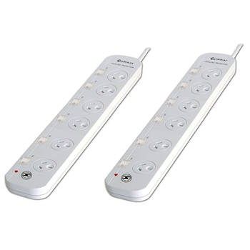 2x 6 Way Powerboard