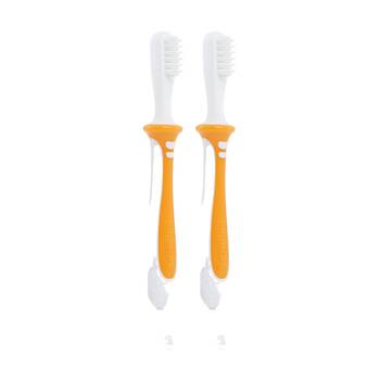 2PK Pigeon Training Baby Toothbrush Step 2 Soft Bristle Safety Shield