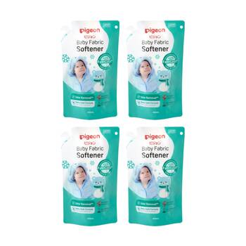 4PK Pigeon Baby Fabric Softener 400ml Refill Odour Remover Gentle On Skin 0m+