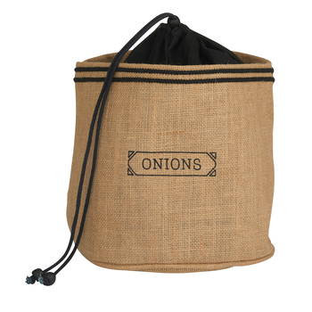 Davis & Waddell Onion Sack Storage 20x15cm - Natural/Black