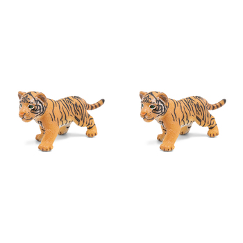 2PK Papo France 6.6cm Tiger Cub Figurine Collectible Kids Toy