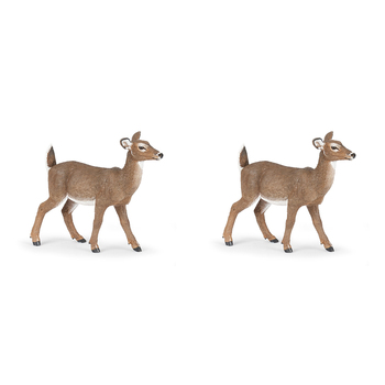 2PK Papo France White-Tailed Doe Figurine Kids Collectible Toy