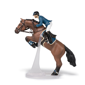 Papo France Jumping Horse & Horseman Kids Animal Figurine Toy