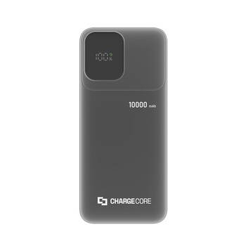 ChargeCore SafeCharge Max Powerbank 10000mAh USB-A to C & 8-Pin Black