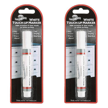 2PK Parker Bailey Water-Based Furniture Touch Up Marker Odourless 23cm White