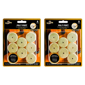 2PK 8pc Parker & Bailey Felt Feet Floor/Furniture Protector