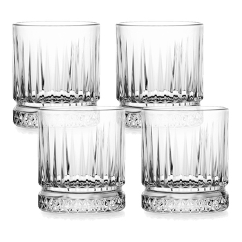 4pc Pasabahce Elysia DOF Whisky Glasses 355ml Clear