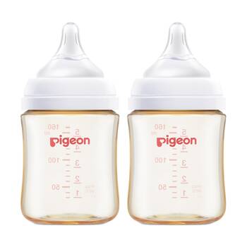 2PK Pigeon Softouch BPP Baby Bottle PPSU Anti-Colic 160ml 0m+