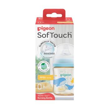  Pigeon Softouch BPP Nursing Baby Bottle PPSU Ocean Dive Anti-Colic 160ml 0m+