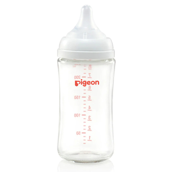 Pigeon Softouch lll Glass Drinking/Feeding Bottle 240ml Baby 3m+